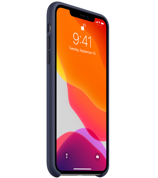 capa silicone apple iphone 11 pro max azul meia noite perfil  