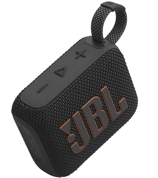 coluna bluetooth jbl go4 preto perfil cima  