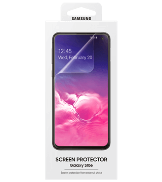 pelicula protetora ecra samsung galaxy s10e detalhe transparente