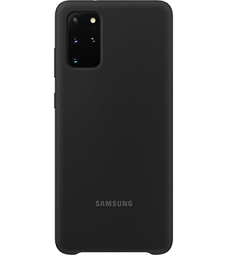 samsung silicone cover galaxy s20 plus preto costas  