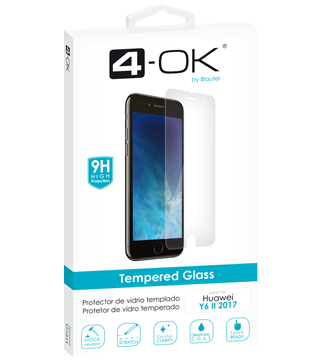 vidro protetor ecra huawei y6 2017 caixa transparente