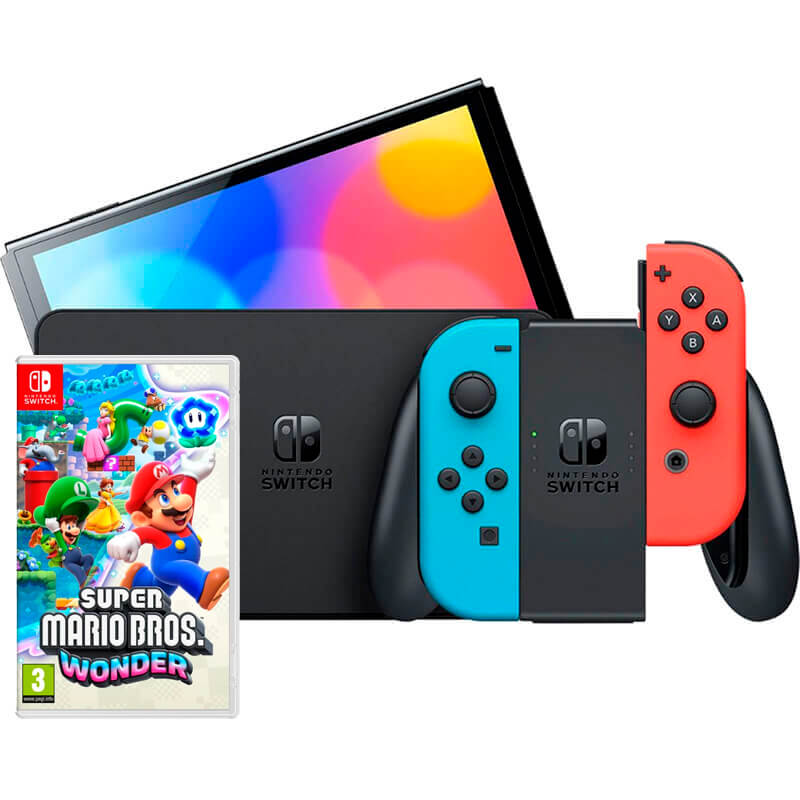 Nintendo Switch OLED + Super Mario Bros. Wonder – Consolas – Loja Online