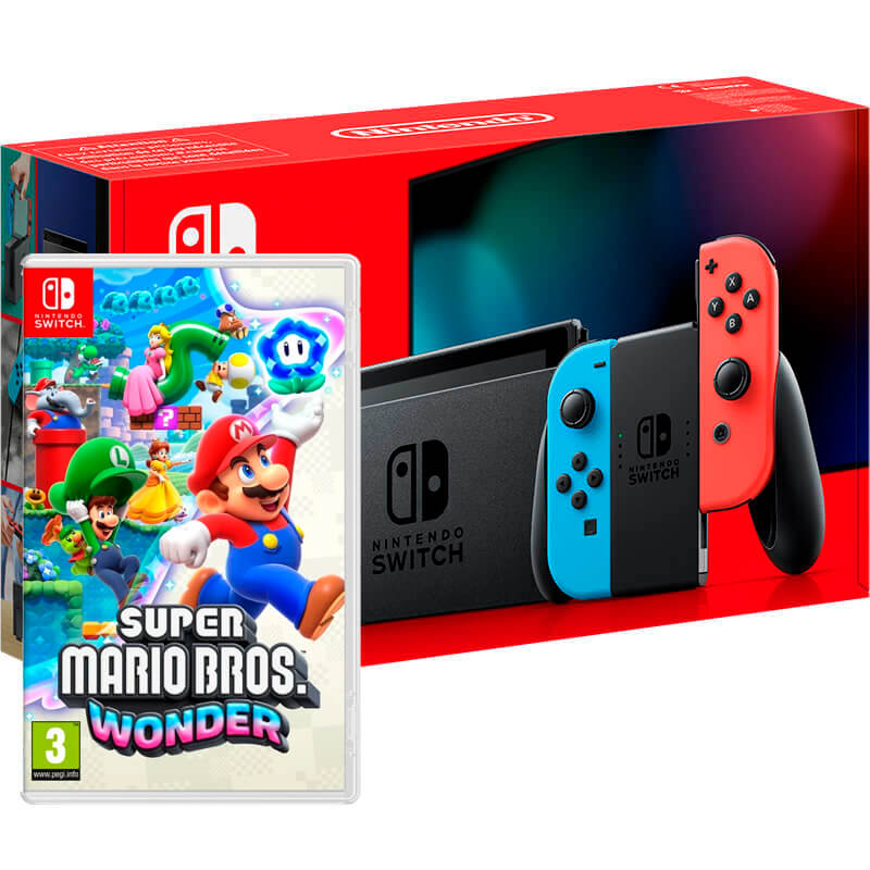 Nintendo Switch + Super Mario Bros. Wonder – Consolas – Loja Online