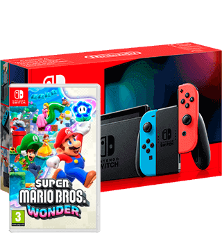 Nintendo Switch + Super Mario Bros. Wonder – Consolas – Loja Online