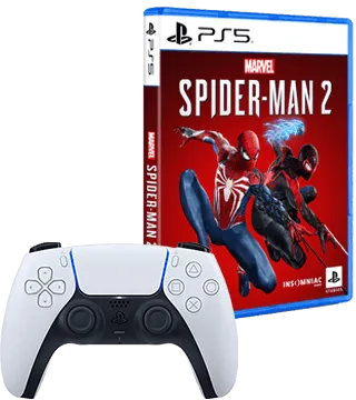 Sony Comando sem Fios DualSense PS5 + Jogo SpiderMan2 Sony Comando sem Fios DualSense PS5 + Jogo SpiderMan2