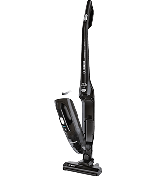 aspirador vertical bosch 2 em 1 BBHF220 preto perfil aberto  