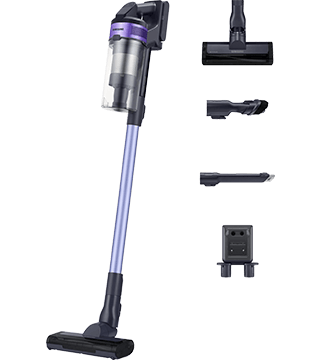 aspirador vertical samsung VS15A6031R4 ET violeta acessorios  
