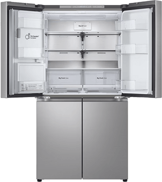 Frigorífico Americano GML960PYBE frigorifico americano lg GML960PYBE prime silver frente aberto