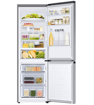 Combinado Samsung RB34C600CSA/EF frigorifico combinado RB34C600CSA EF inox frente aberto