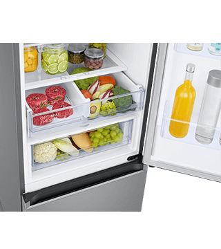 combinado samsung RB38C675CS9EF prateado pormenor 2  