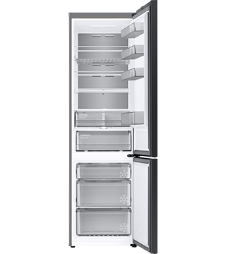 Combinado Samsung RB38C7B6AS9/EF combinado samsung RB38C7B6AS9EF prateado frente aberto