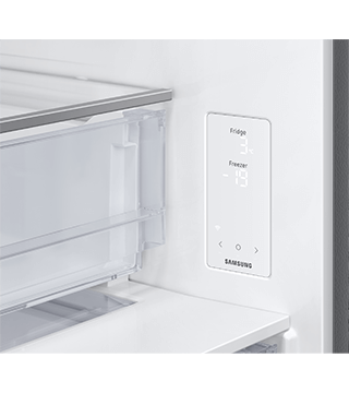 Combinado Samsung RB53DG703DS9EF combinado samsung RB53DG703DS9EF prateado pormenor 1