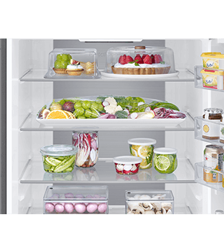 Combinado Samsung RB53DG703DS9EF combinado samsung RB53DG703DS9EF prateado pormenor 2