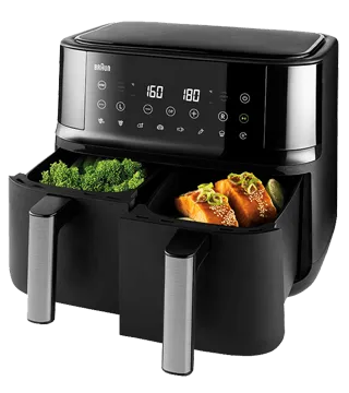 Fritadeira AirFryer Braun TD 3030 BK TwinCook 3 - 8L Fritadeira AirFryer Braun TD 3030 BK TwinCook 3 - 8L