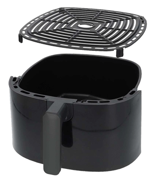 fritadeira smart air fryer nedis 7 2l preto cesto  