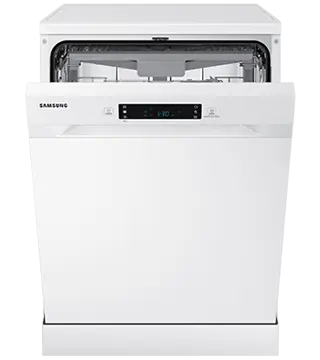 maquina lavar loica samsung DW60CG550FWQET branco semi aberta  .