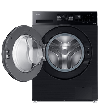 maquina lavar roupa samsung WW11DG5B25ABEP preto aberto  