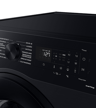 maquina lavar roupa samsung WW11DG5B25ABEP preto pormenor  