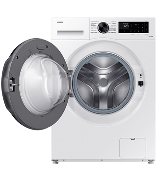 maquina lavar roupa samsung WW11DG5B25AEEP branco aberto  