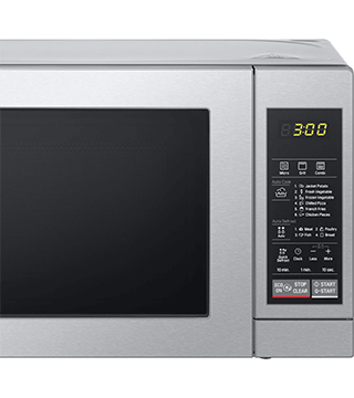 microondas lg mh6044v prata pormenor menu  