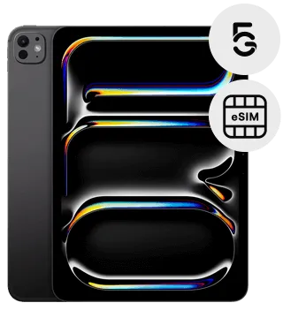 apple ipad pro 11 2024 5g preto frente costas