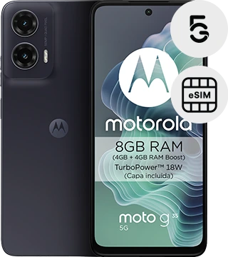 motorola g35 cinzento frente costas 5g .