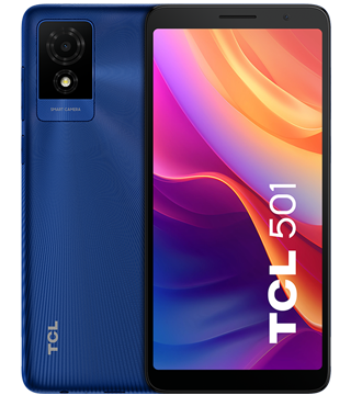 tcl 501 32gb blue front back  
