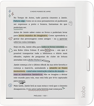 kobo libra colour branco frente  