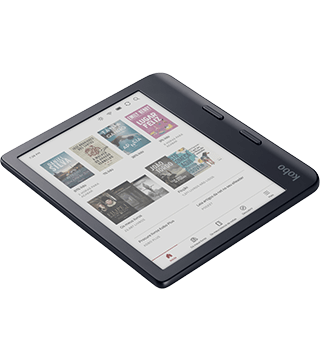 kobo libra colour preto deitado  