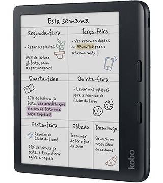 kobo libra colour preto perfil  