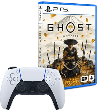 Sony Comando sem Fios DualSense PS5 + Jogo Ghost of Yotei Sony Comando sem Fios DualSense PS5 + Jogo Ghost of Yotei