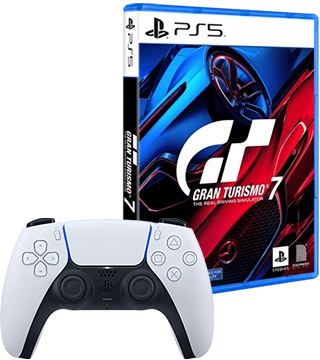 Sony Comando sem Fios DualSense PS5 + Jogo Gran Turismo 7 Sony Comando sem Fios DualSense PS5 + Jogo Gran Turismo 7