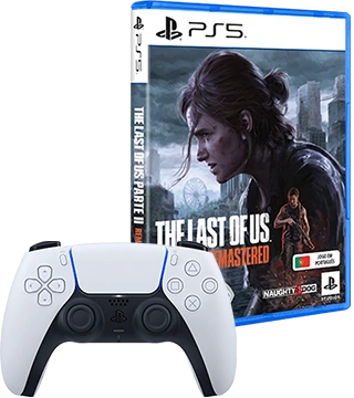 Sony Comando sem Fios DualSense PS5 + Jogo The Last Of Us Part II Sony Comando sem Fios DualSense PS5 + Jogo The Last Of Us Part II