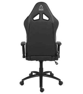 cadeira gaming alpha gamer hera preto cinza costas  