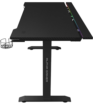 Alpha Gamer Starla RGB Bureau Gaming 140 x 72 cm, éclairage RVB avec 4