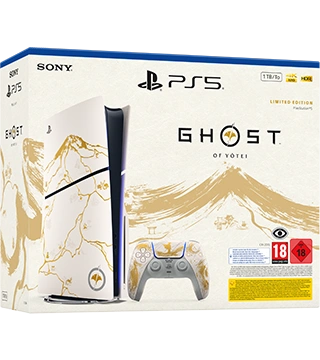 PS5 Slim 1TB Ghost of Yotei™ Edição Limitada Gold