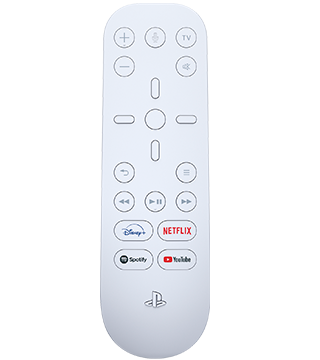 sony ps5 multimedia controller white front  