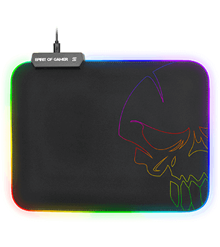 sog rgb mouse pad medium size black front  
