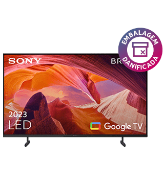 Smart TV SONY 4K KD55X80L (embalagem danificada)