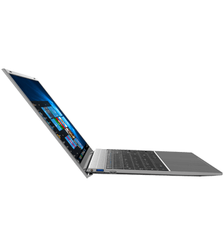 portatil maxcom mbook15 iceler 8 256gb cinza lado aberto  