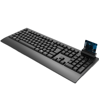 teclado lifetech lfkey047 com leitor cartoes smartcard preto perfil  