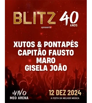 Convite Duplo - Blitz 40 anos - 12 dez - 20h30