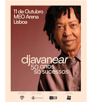Convite Duplo Camarote MEOS - DJAVANEAR 50 ANOS, SÓ SUCESSOS - 11 OUT - 21h Convite Duplo Camarote MEOS - DJAVANEAR 50 ANOS, SÓ SUCESSOS - 11 OUT - 21h