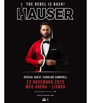 Convite Duplo Camarote MEOS - HAUSER - 23 NOV - 20h30