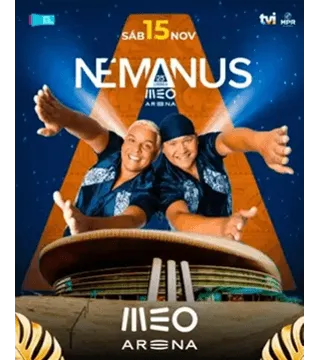 Convite Duplo Camarote MEOS - NEMANUS - 15 NOV - 21h30