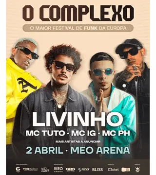 Convite Duplo Camarote MEOS - O COMPLEXO - 02 ABR - 19h00 Convite Duplo Camarote MEOS - O COMPLEXO - 02 ABR - 19h00
