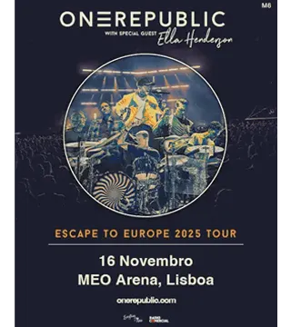 Convite Duplo Camarote MEOS - OneRepublic - 16 NOV - 19h30