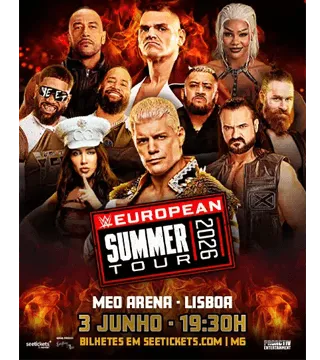 Convite Duplo Camarote MEOS - WWE - 03 JUN - 19h30 Convite Duplo Camarote MEOS - WWE - 03 JUN - 19h30