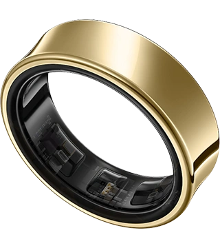 samsung galaxy ring dourado titanio perfil  .