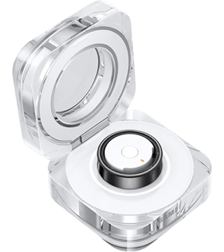 samsung galaxy ring preto titanio embalagem aberta perfil  .